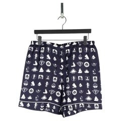 Prada Hommes Shorts Soie Casual Light Summer, XL, S679 