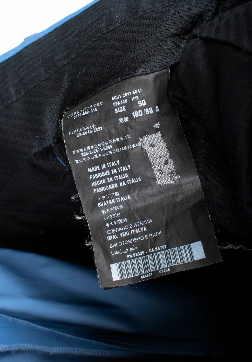 Prada Uomo Tuta Due Pezzi Casual Techno Uomo Giacca Pantaloni Taglia IT52-L, S1505 in vendita 9