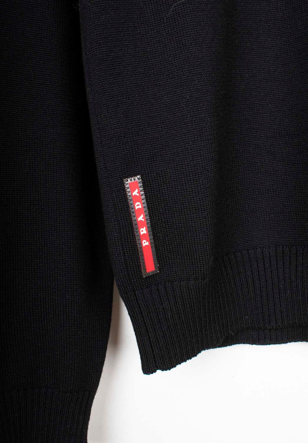 Prada Uomo Maglione girocollo in tecno lana taglia IT46-S/M, S.I.M. In condizioni ottime in vendita a Kaunas, LT