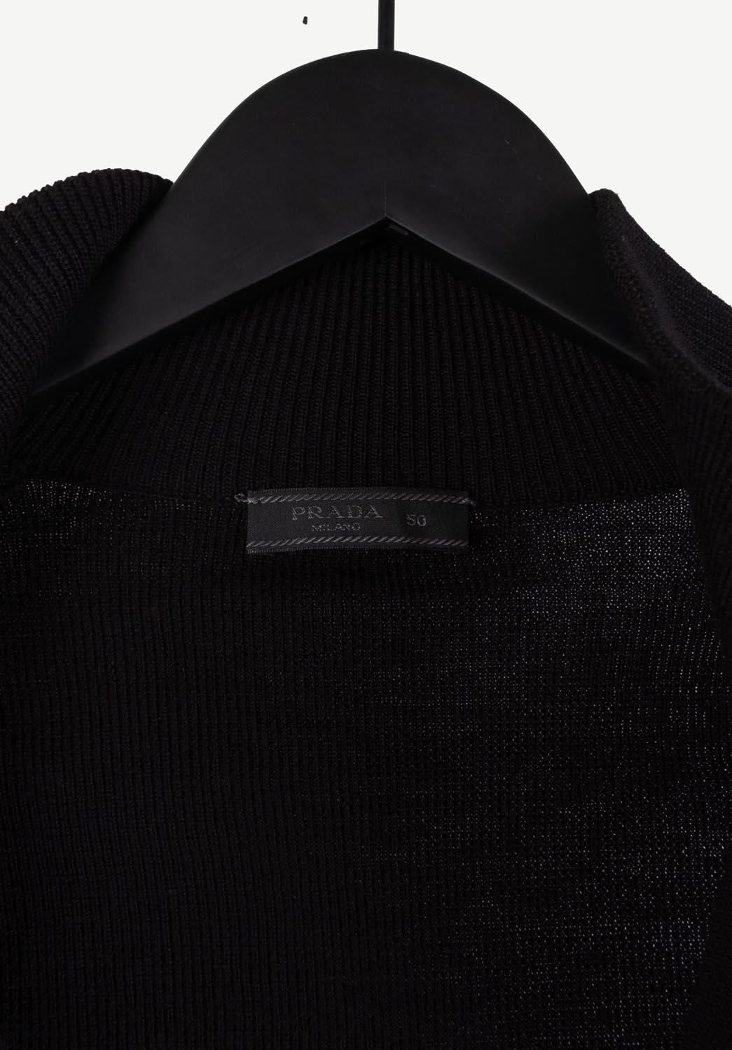 Prada Men Sweater Jacket Wool Nylon Zipped Size 50IT(Medium), S303 For Sale 1