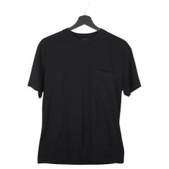 Prada Men T Shirt Logo on back Crew Neck, front pocket Size M