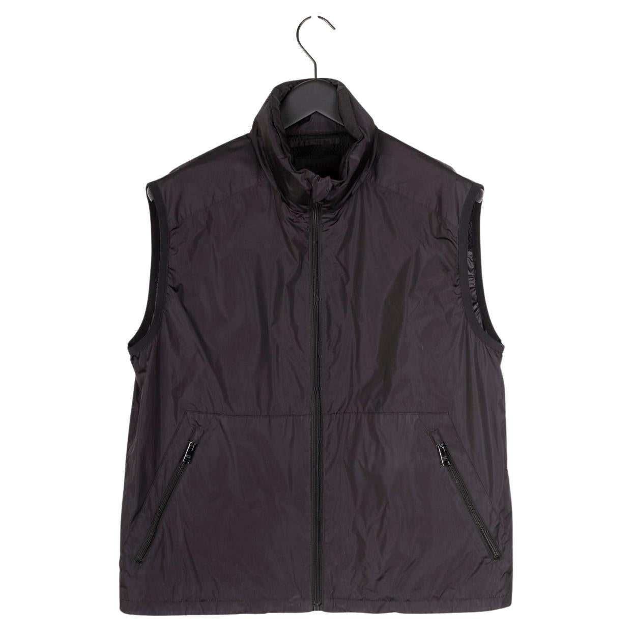 Chaleco Prada Hombre Chaqueta ligera sin mangas Talla IT48, Grande, S1331
