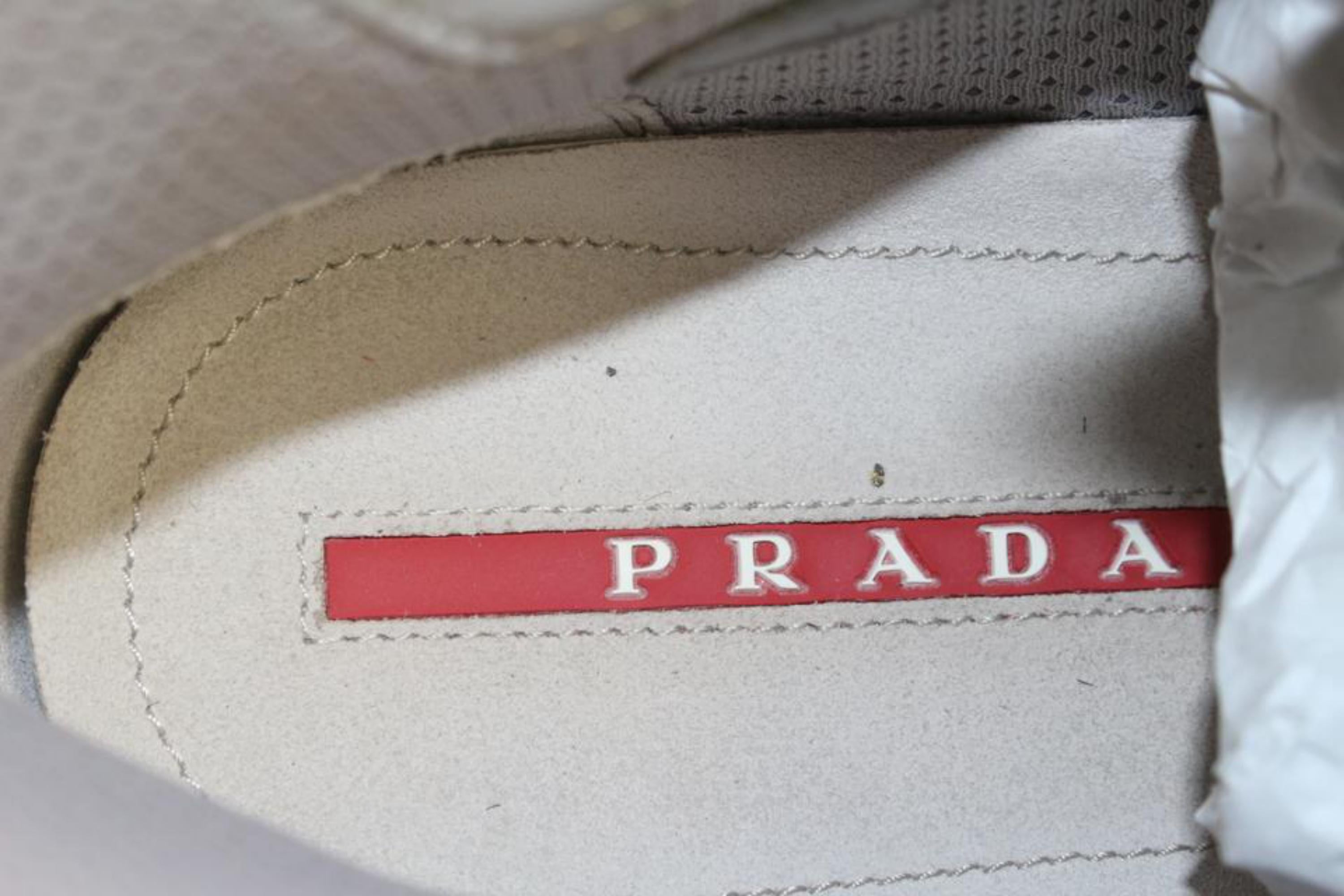Prada Men's 10 US Cup Patent Leather Vernice Bike Sneaker 4T0341 For Sale 4