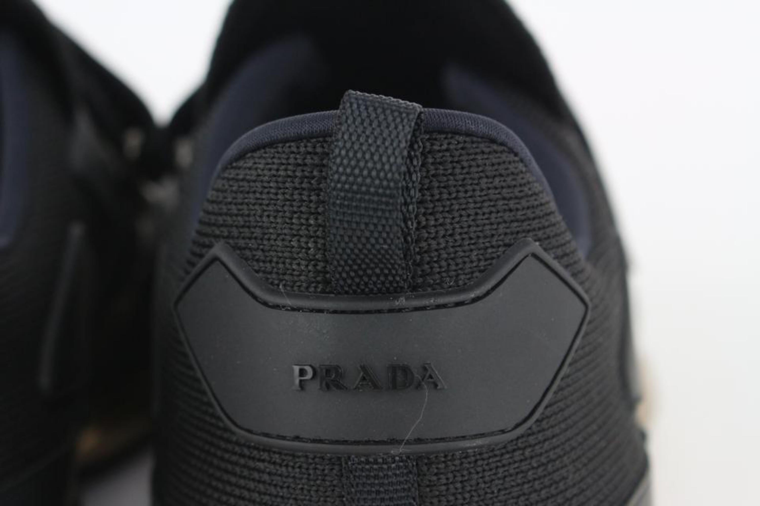 Prada Men's 11 20g064 Black x Gold Cloudbust Sneakers 1116p48 2
