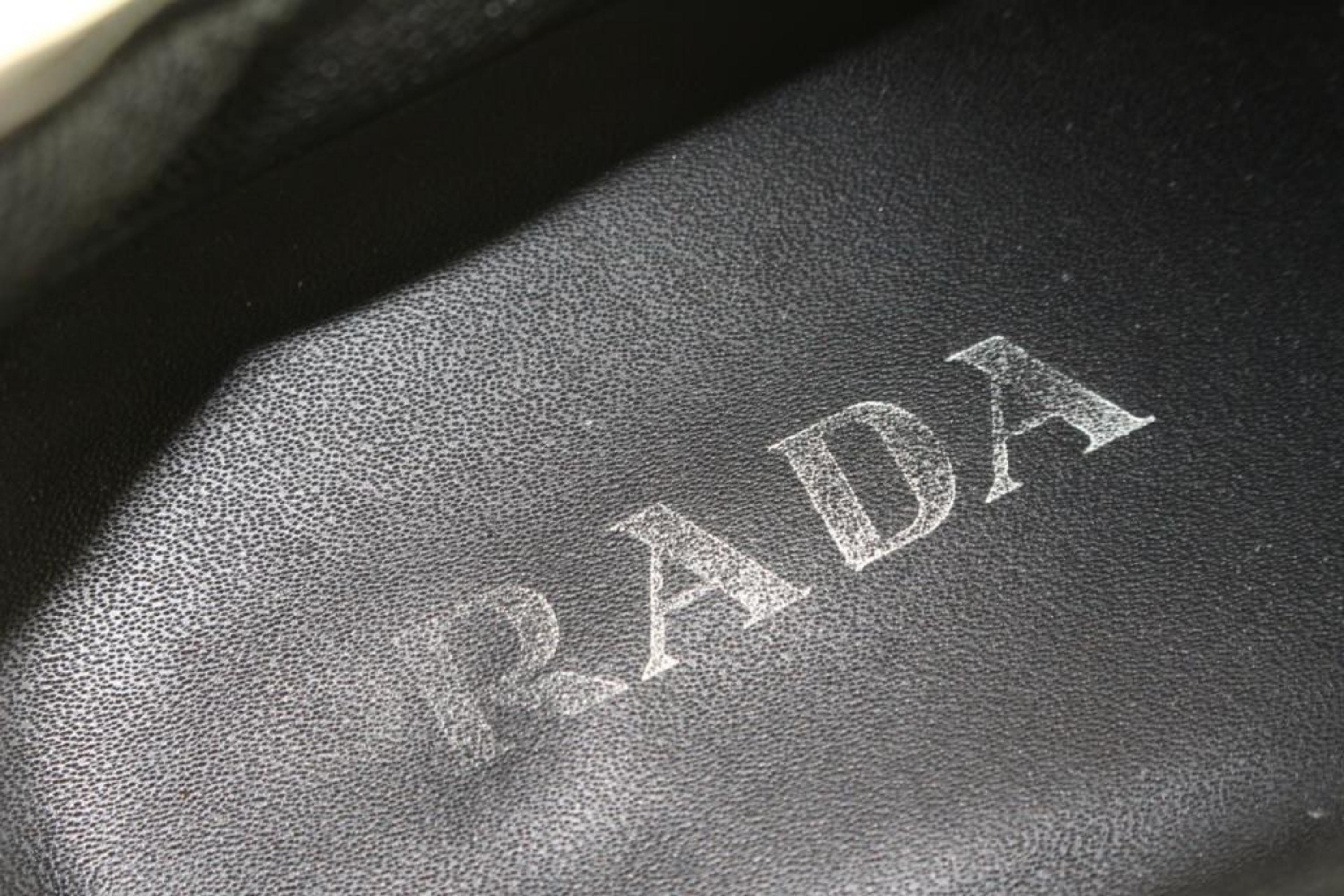 Prada Men's 7 US Black Leather Dress Sneaker 1223p20 1