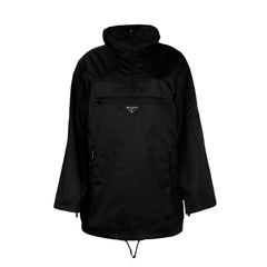 Prada Men's Black Nylon Gabardine Anorak Jacket sz XL rt $1, 360 