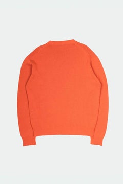 Prada Men's Cashmere Sweater Orange L Minimalist Design