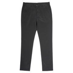 Prada Men's Casual Trousers IT52 Black Technical Nylon Urban Style