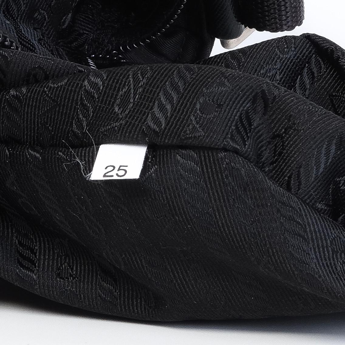 Prada Mens Double Pocket Black Nylon Crossbody Bag For Sale 7