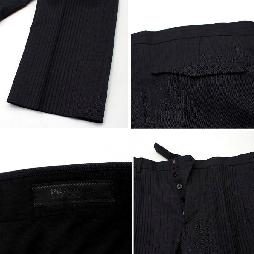 Prada Men's Grey Pinstripe Suit M 4