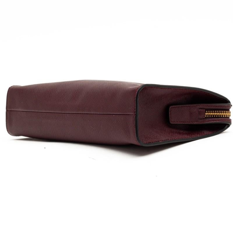 Nero Pochette in pelle da uomo PRADA