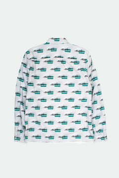 Prada Men's Shirt Dynamic Formula Pattern Cotton Size L/XL