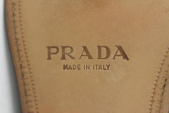 Prada Mens US 10.5 Black Cordovan Leather Lace up Classic Derby Shoe 2PR1112