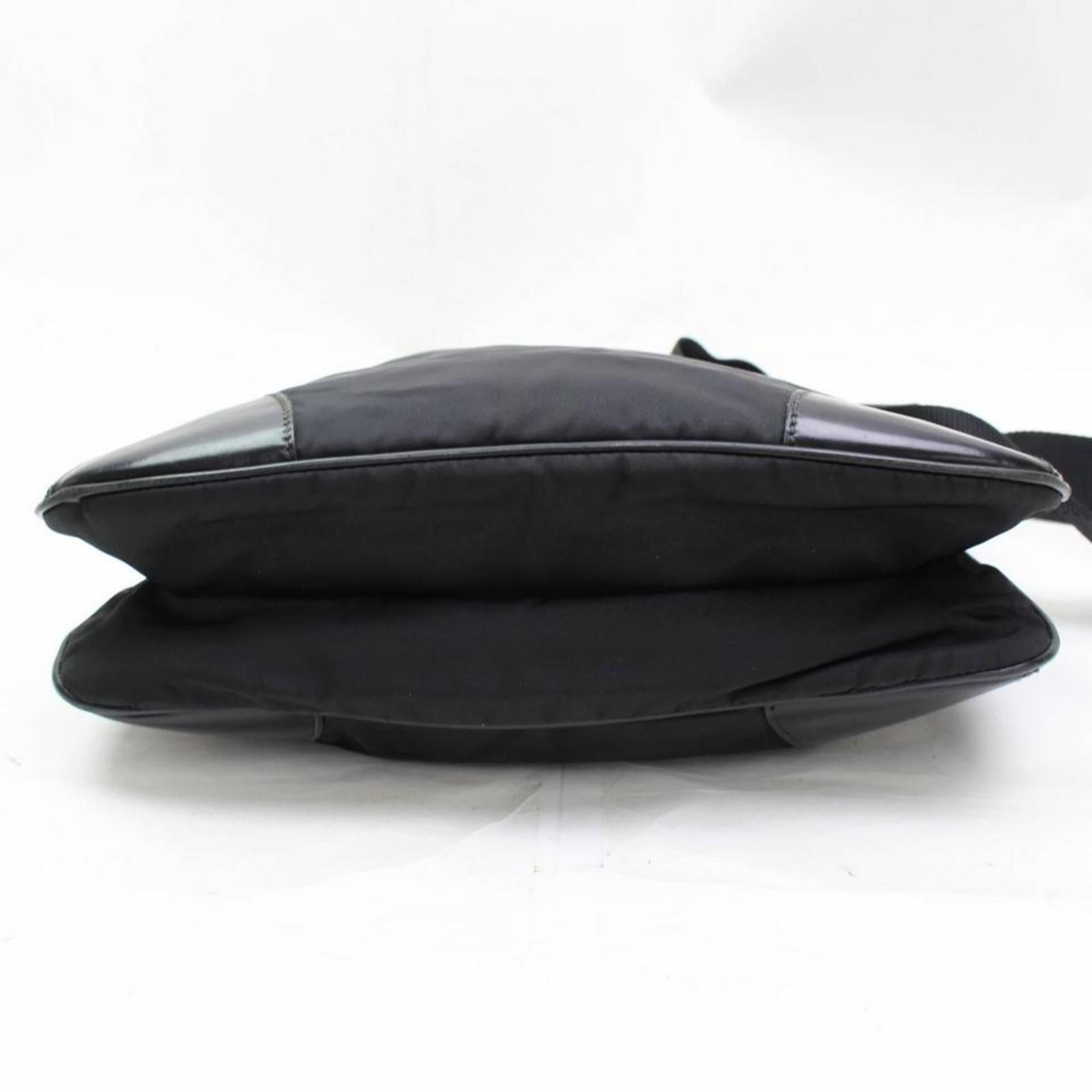 Prada Messenger 867628 Black Nylon Cross Body Bag For Sale 6