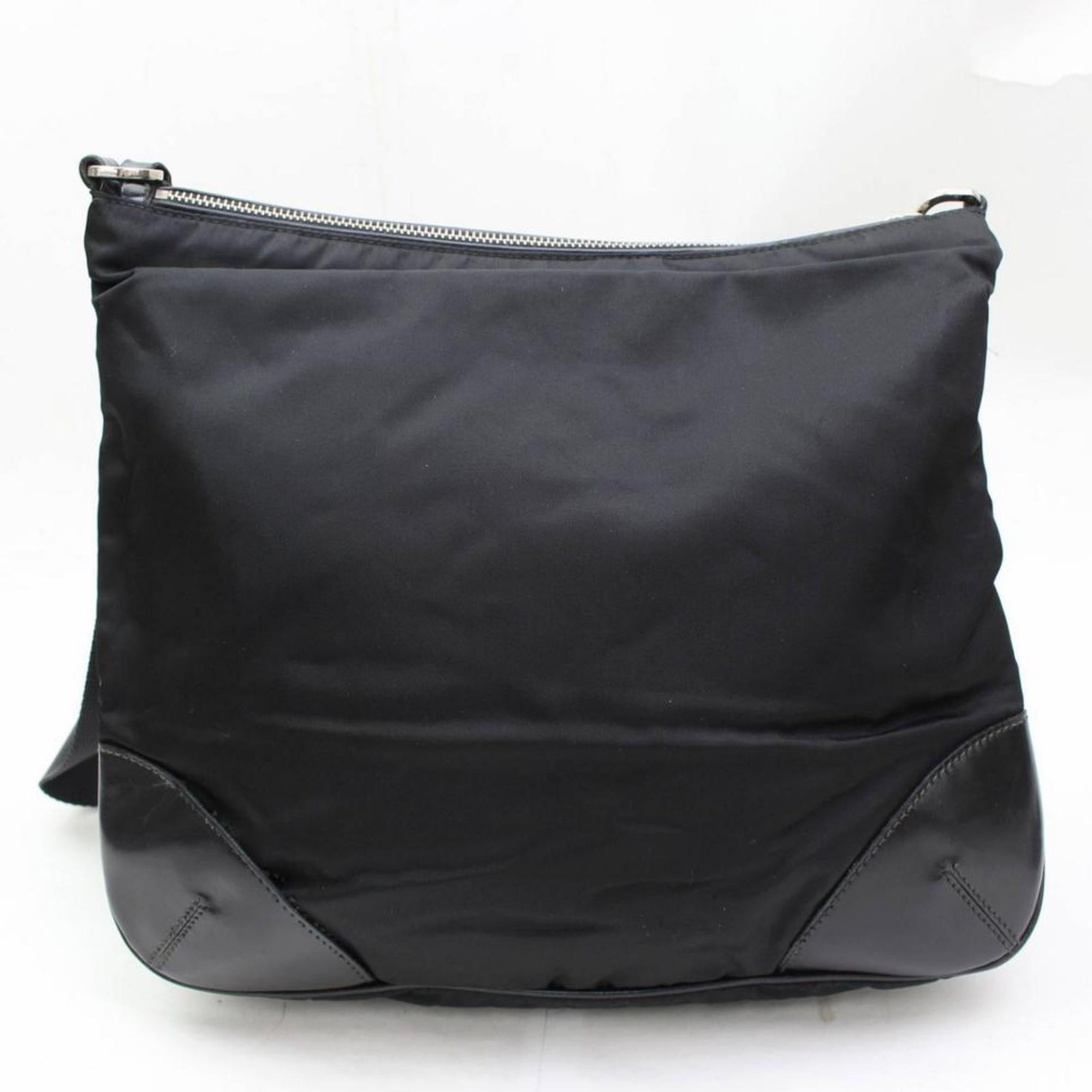 Prada Messenger 867628 Black Nylon Cross Body Bag For Sale 1