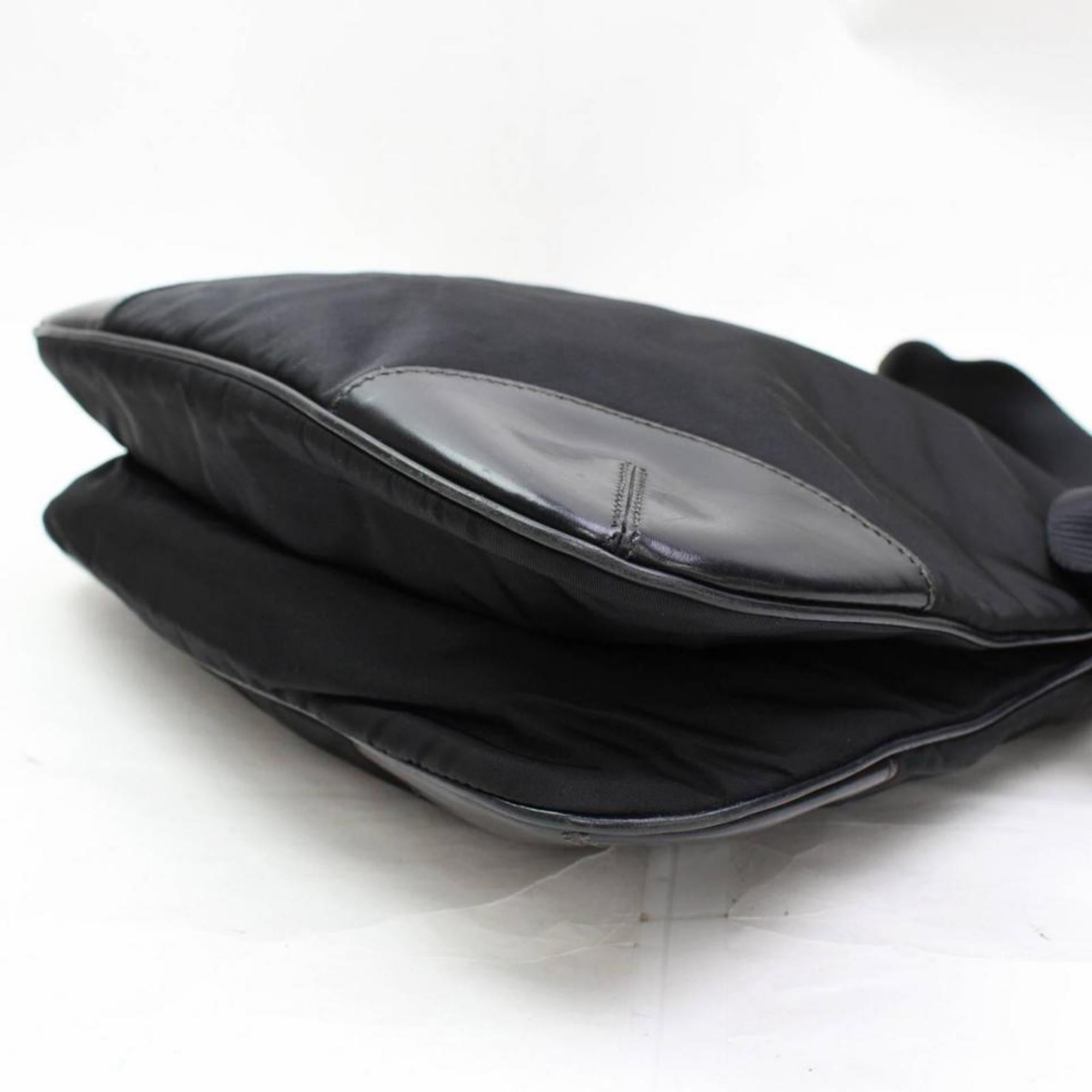Prada Messenger 867628 Black Nylon Cross Body Bag For Sale 2