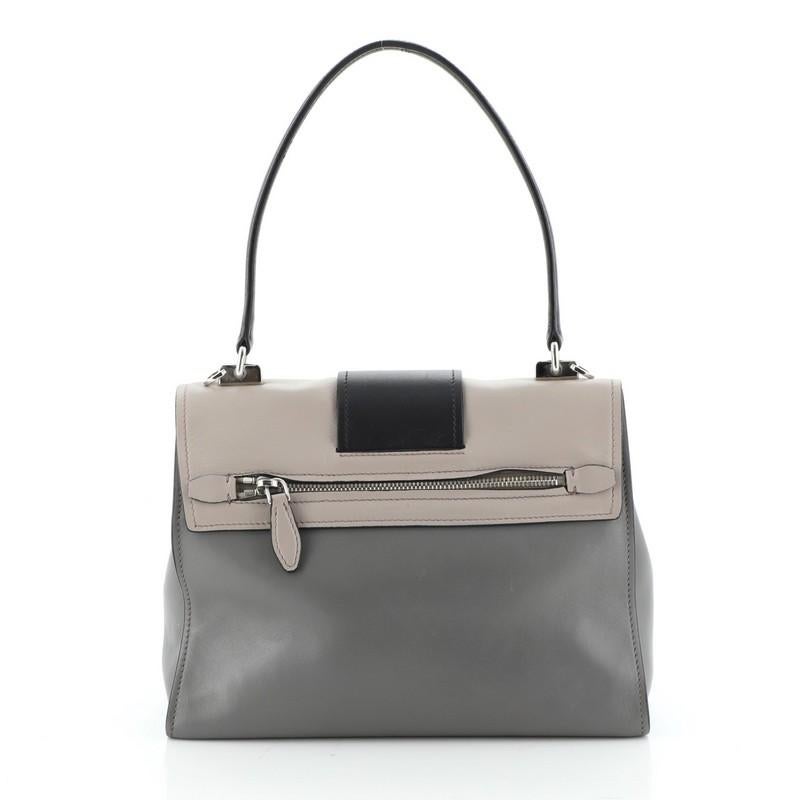 prada metal handle bag