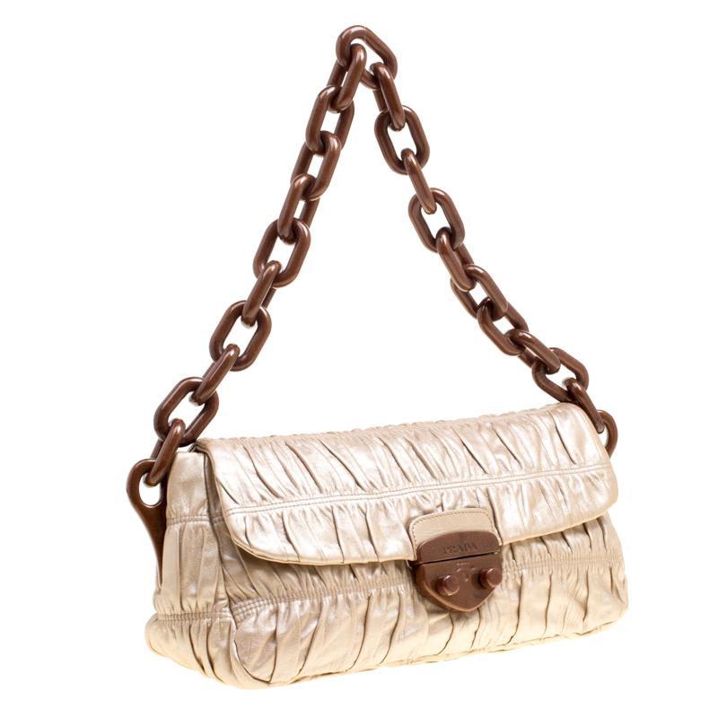 prada gaufre chain bag