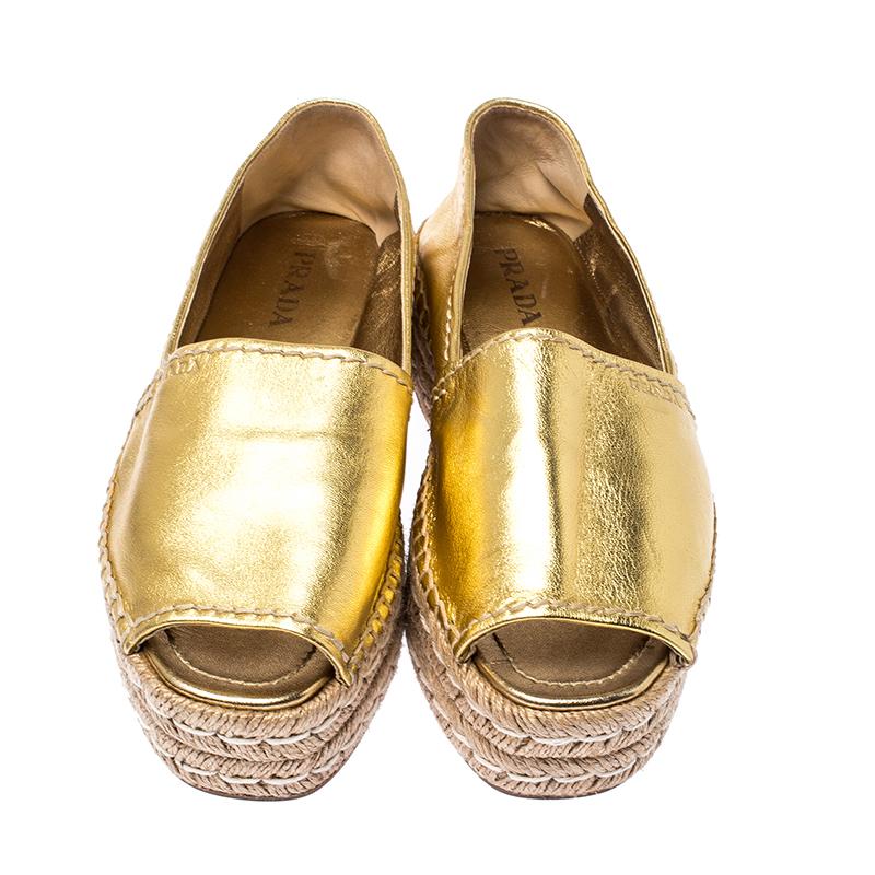 prada peep toe platform espadrille