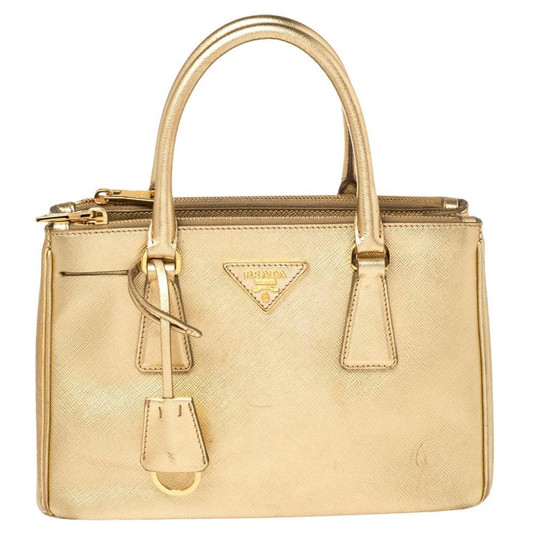 Chanel Gold Biarritz GM Tote with Pouch 1215c3 at 1stDibs