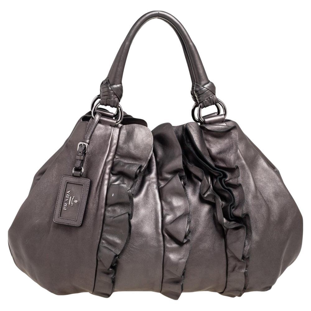 Prada Black SpazzoLato Galleria Medium Tote Bag – The Closet