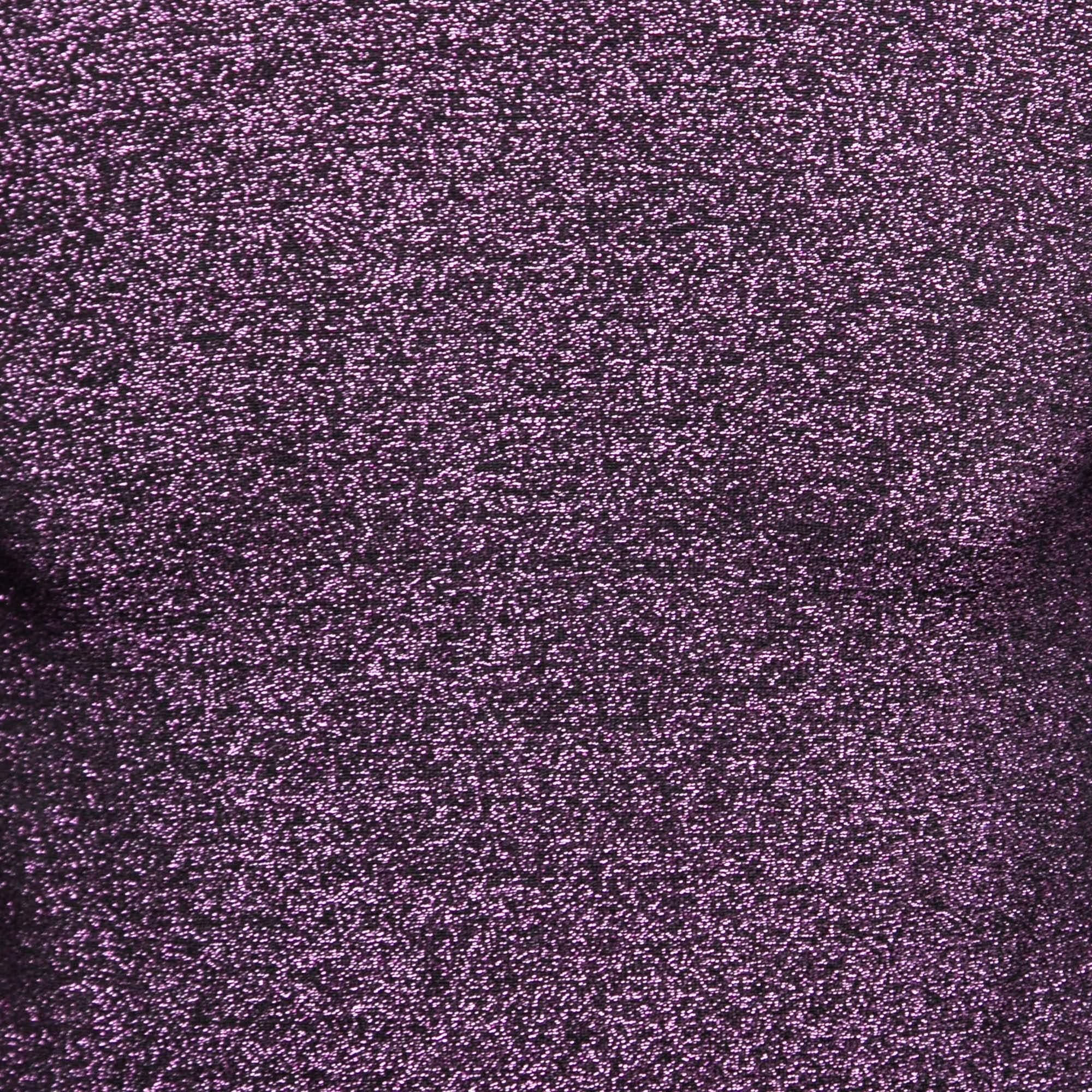 Prada Metallic Purple Lurex Knit Turtle Neck Long Sleeve Sweater L In Excellent Condition For Sale In Dubai, Al Qouz 2