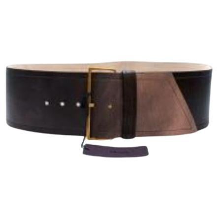 Prada metallic purple ombre wide waist belt - size 85 For Sale
