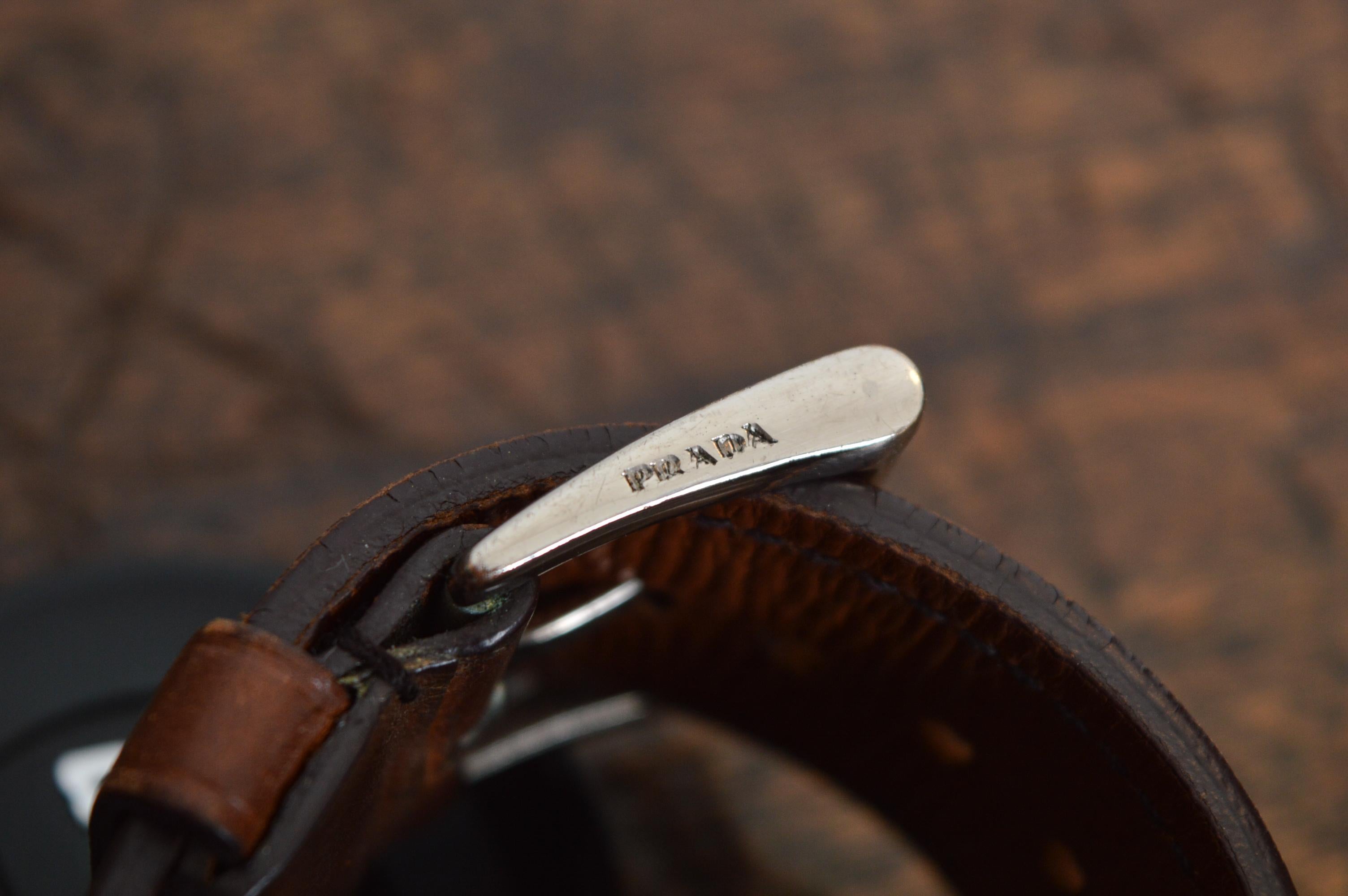 PRADA mid century Italian style Resin & Leather Red and yellow Cocktail Watch 3
