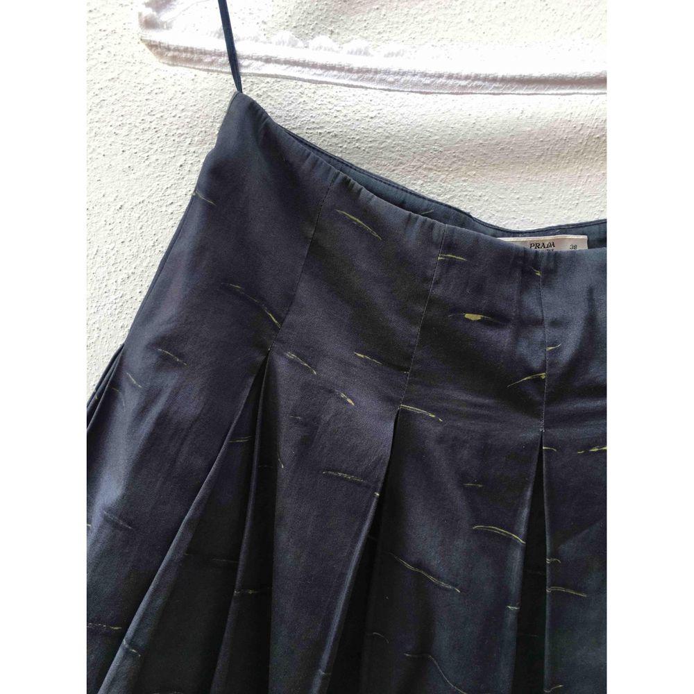 Black Prada Mid- Length Skirt in Blue For Sale