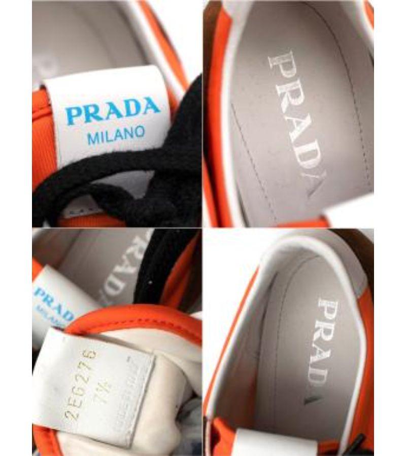 Prada Milano 70 Rubber and Leather-Trimmed Nylon Sneakers For Sale 4