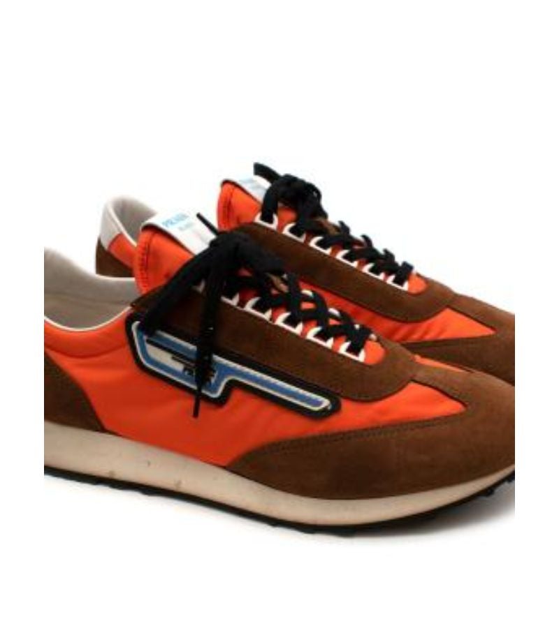 Prada Milano 70 Rubber and Leather-Trimmed Nylon Sneakers For Sale at  1stDibs