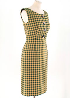 Prada Milano Gingham Check Dress US 0-2
