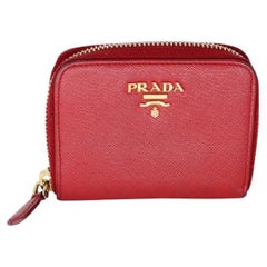 Prada Milano - Portefeuille de voyage en cuir Saffiano PR-1202P-0003