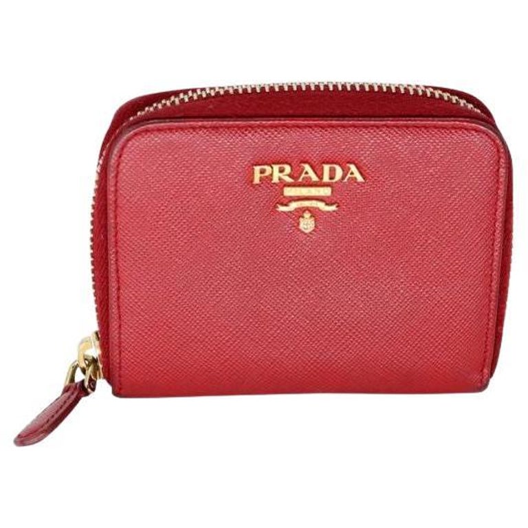 Prada Milano Saffiano Leather Travel Wallet PR-1202P-0003 For Sale at  1stDibs