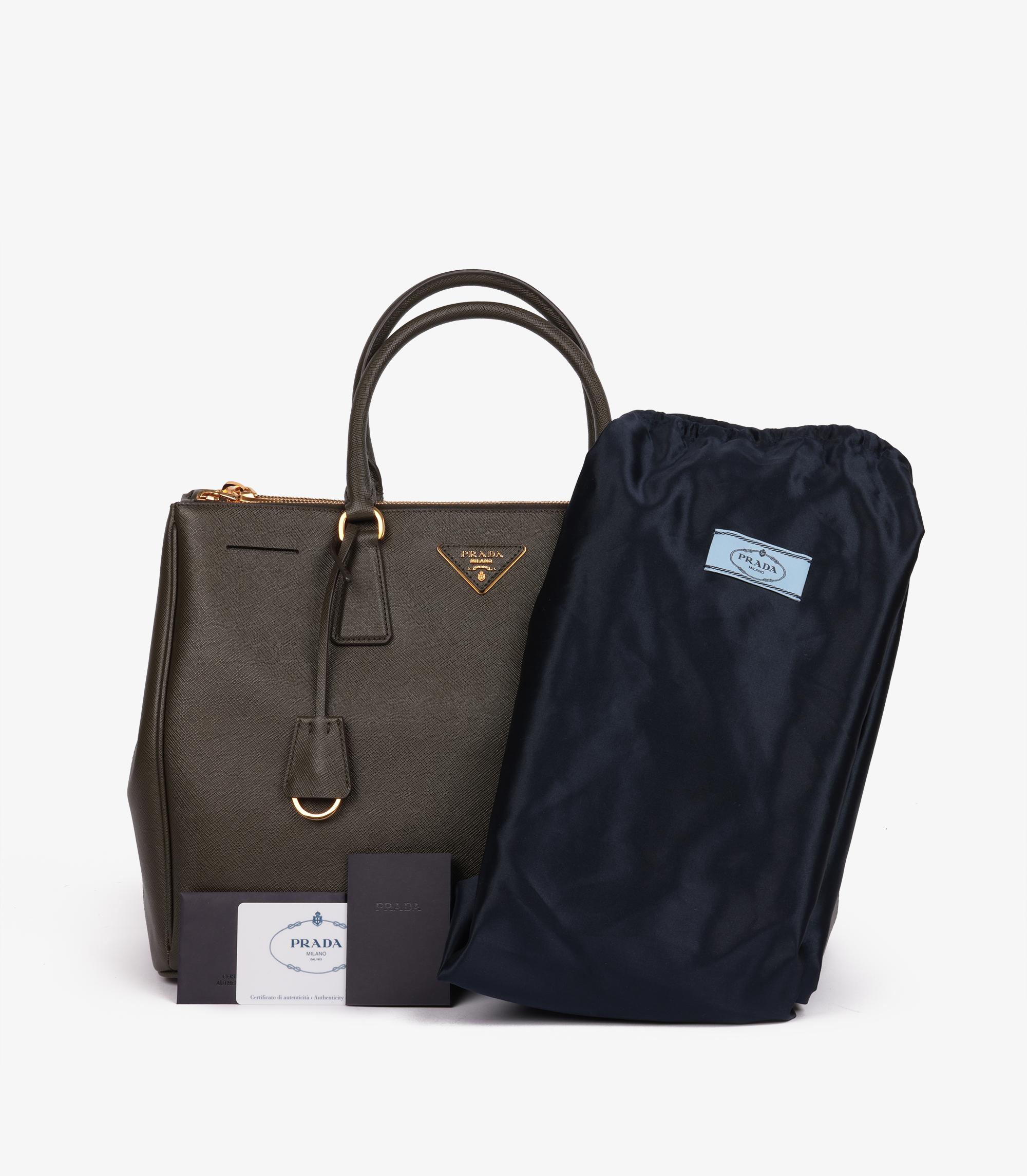 Prada Militare Saffiano Lux in pelle Ordine Speciale Grande Galleria Tote 6
