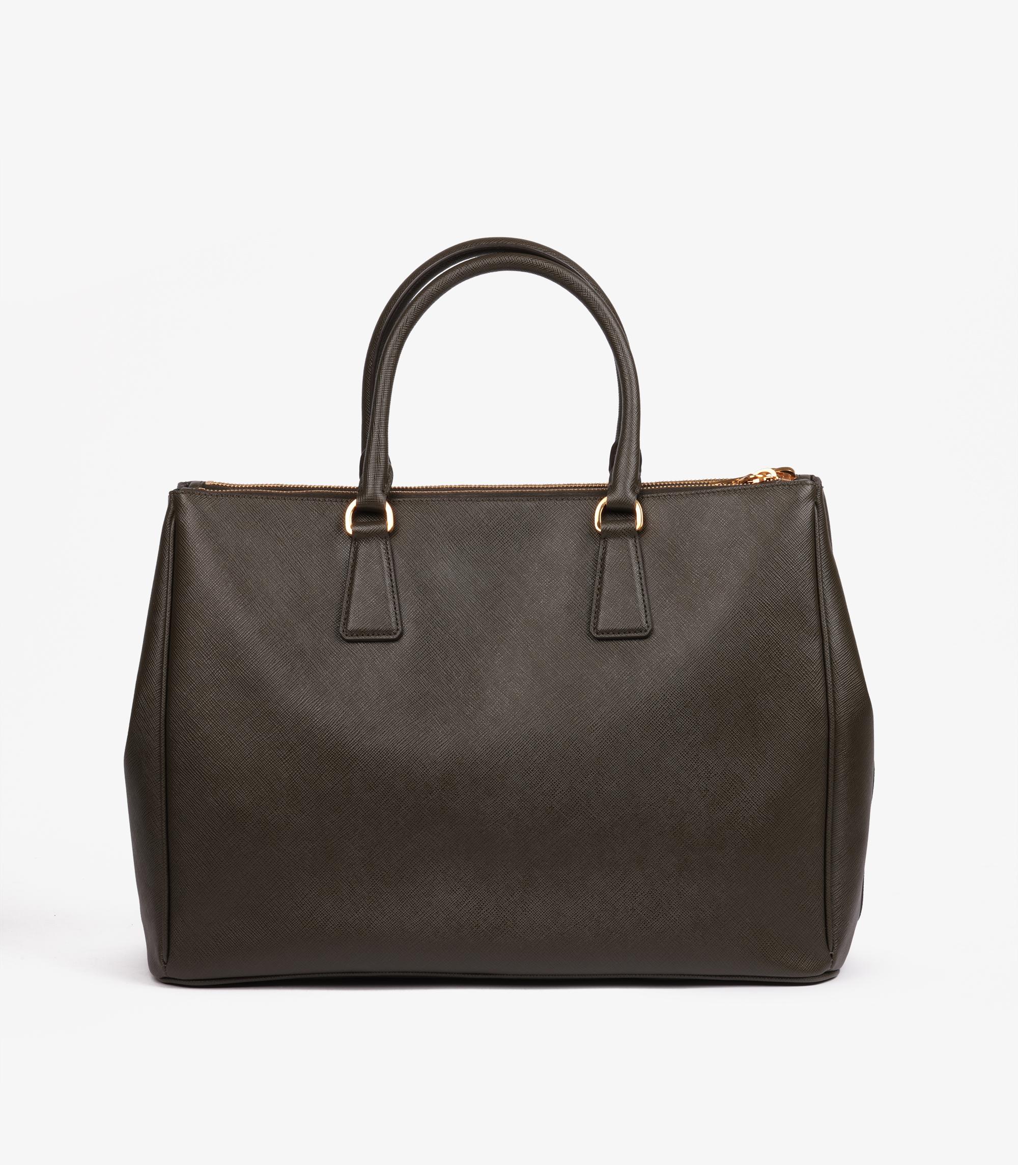 da uomo o donna Prada Militare Saffiano Lux in pelle Ordine Speciale Grande Galleria Tote
