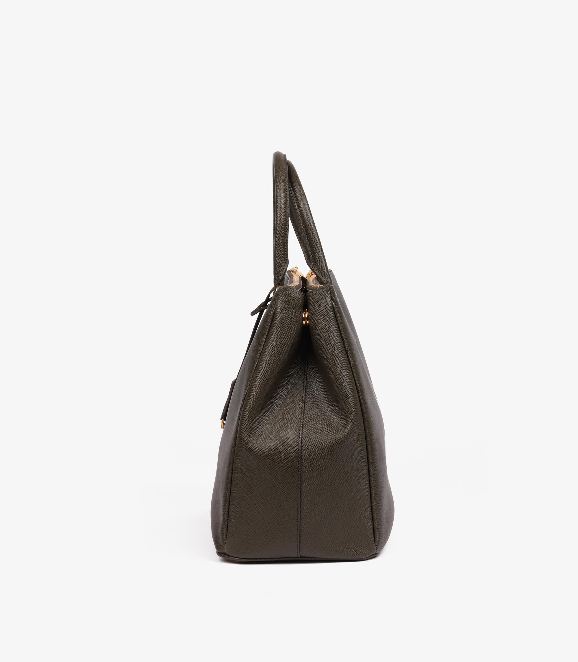 Prada Militare Saffiano Lux in pelle Ordine Speciale Grande Galleria Tote 1