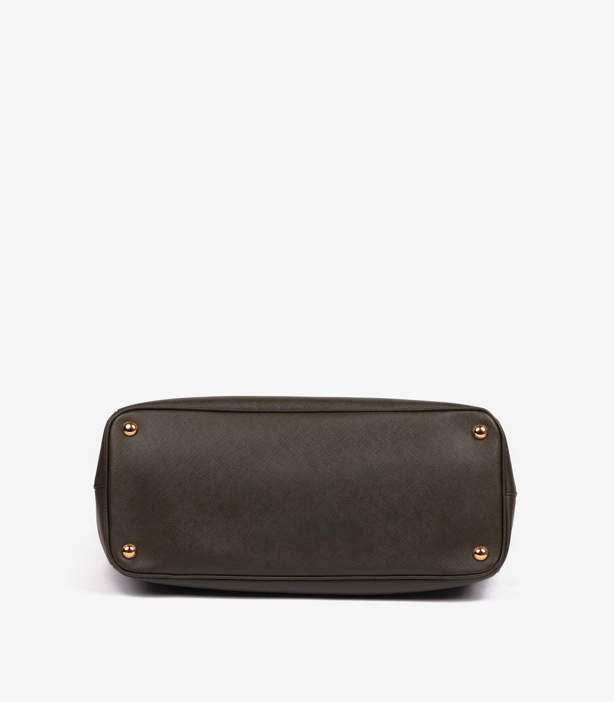 Prada Militare Saffiano Lux in pelle Ordine Speciale Grande Galleria Tote 2