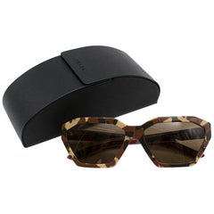 Prada Military Brown Disguise Sunglasses - Current Season One size