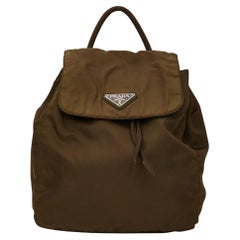 Prada Military Green Nylon City Backpack