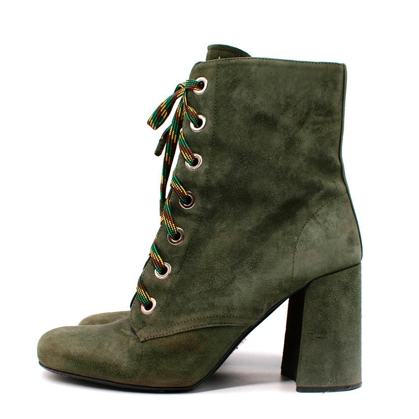 prada green boots