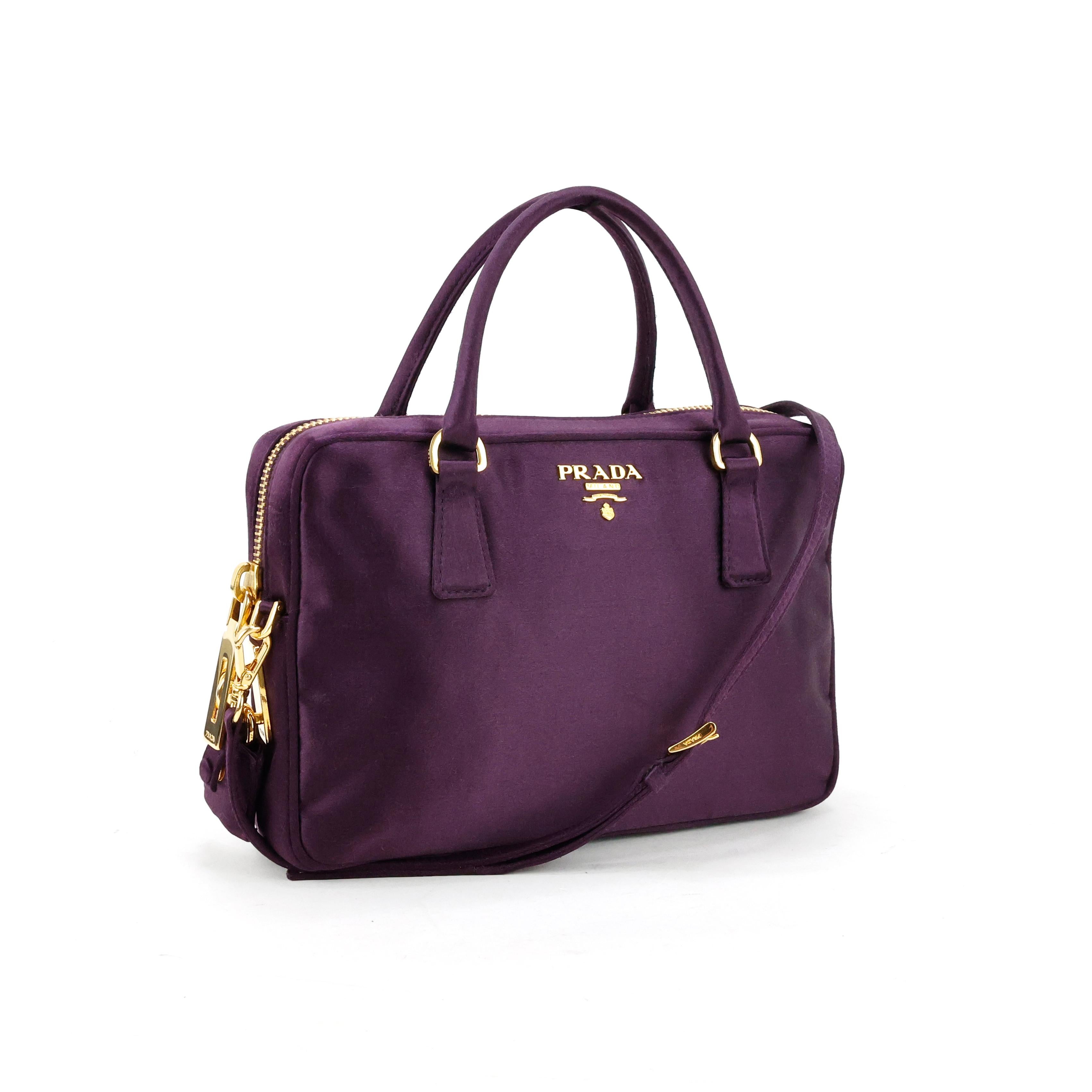 purple prada bag