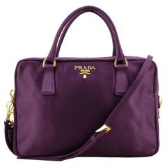 Prada mini bag in purple silk