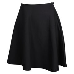 Prada Mini Flared Skirt in Black Nylon