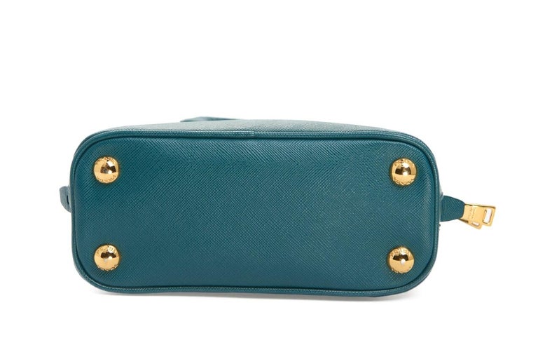 Promenade leather handbag Prada Blue in Leather - 31955682