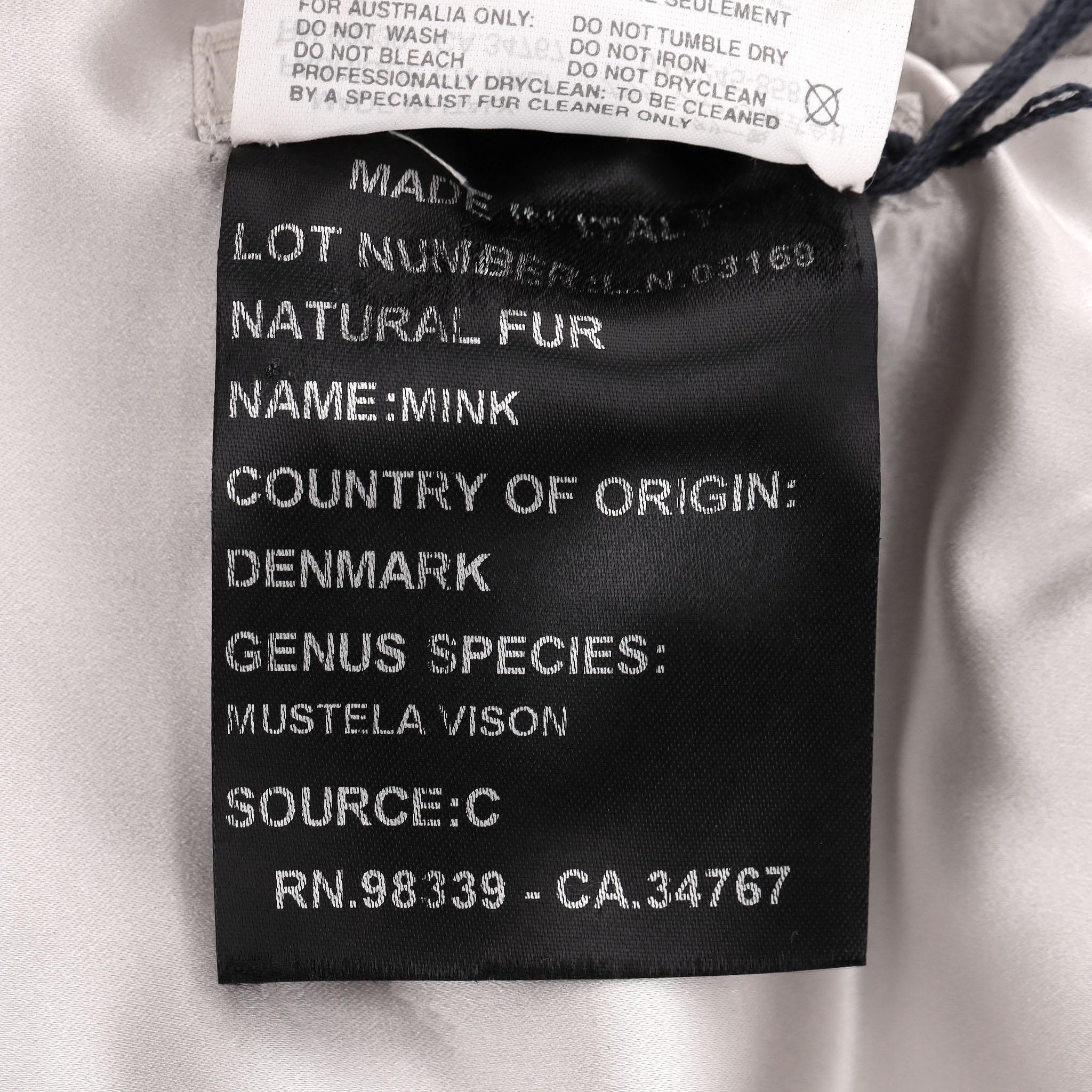 Prada Mink Fur Bolero Jacket en venta 5