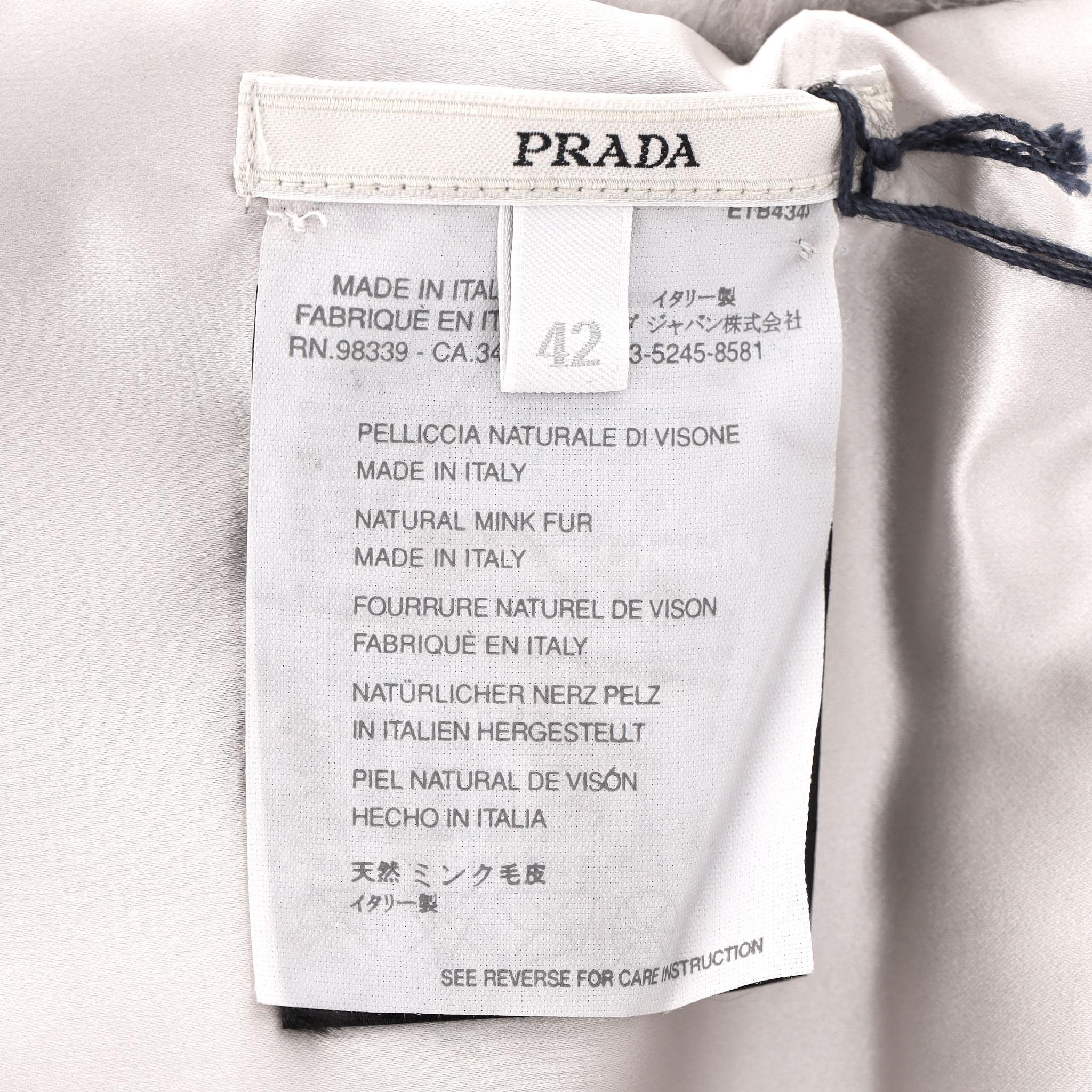 Prada Mink Fur Bolero Jacket en venta 4