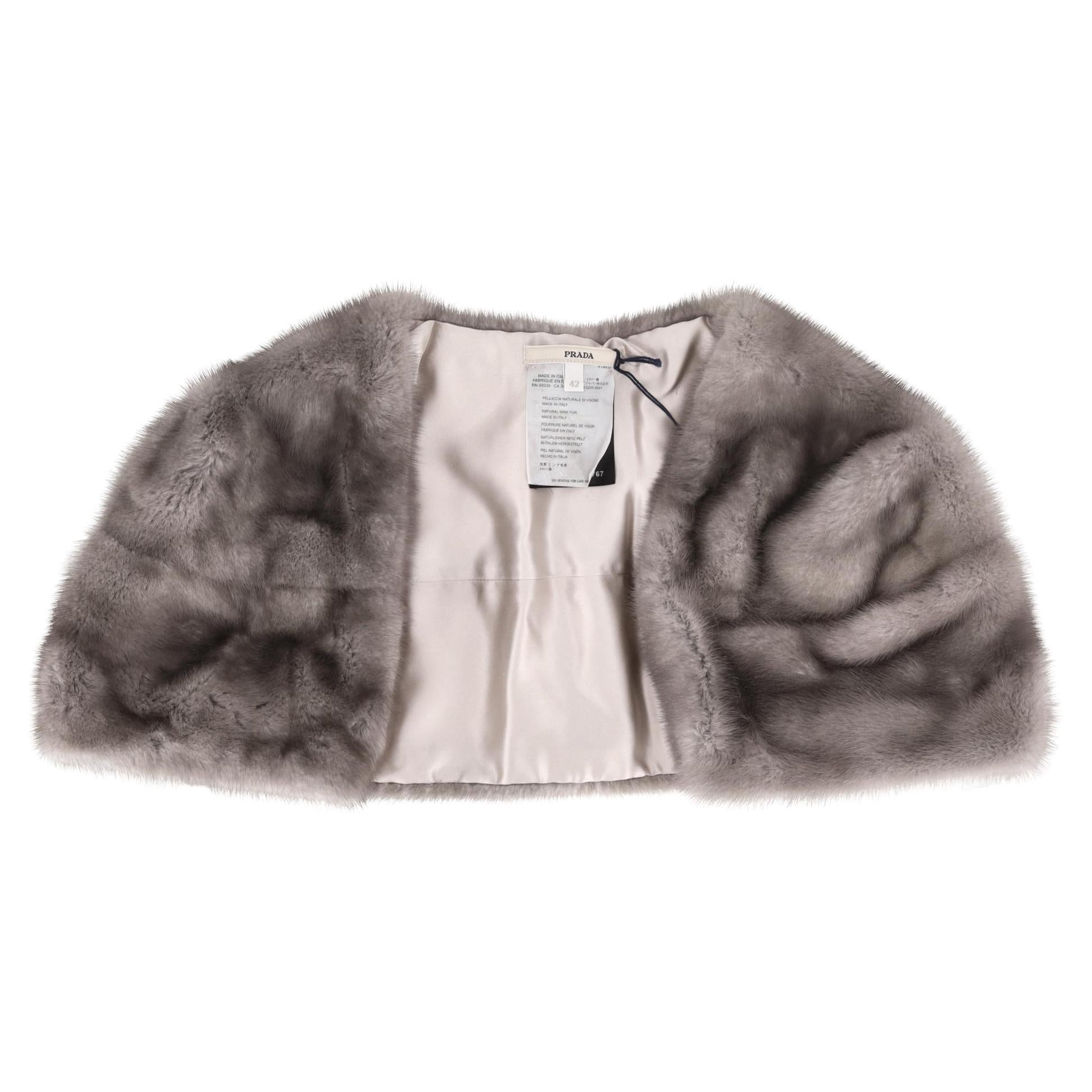 Prada Mink Fur Bolero Jacket