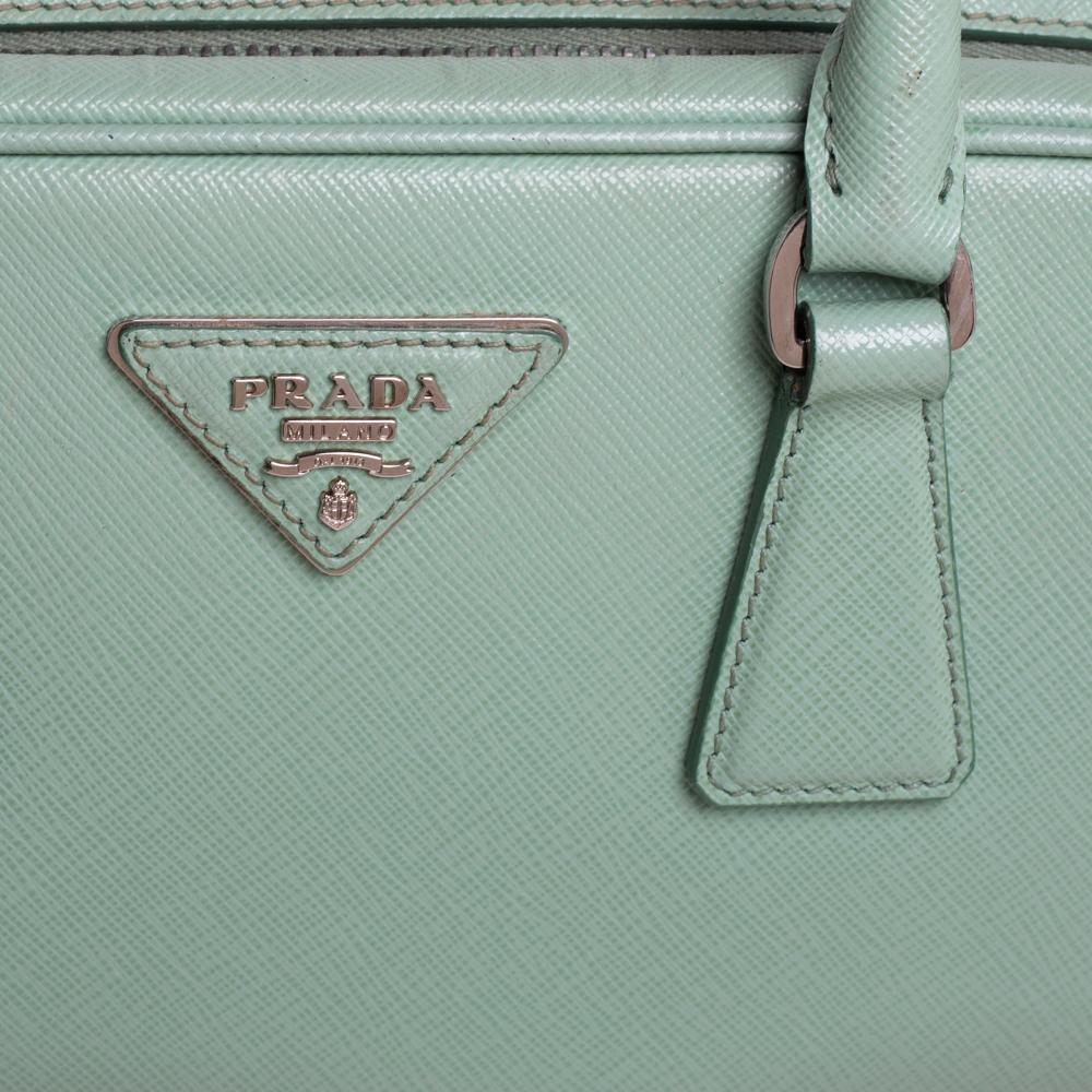 Prada Mint Green Leather Camera Crossbody Bag 1