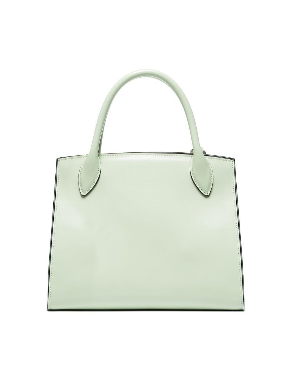 Prada Mint Green Leather Satchel

This satchel features a leather body, rolled leather handles, a detachable flat leather strap, an open-top, and interior slip pockets.

Please note, these items are pre-owned and may show signs of being stored even